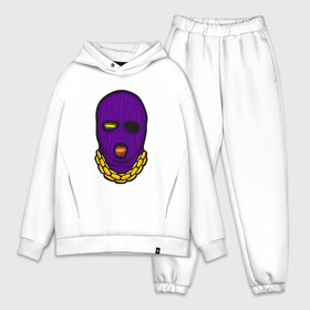 Мужской костюм хлопок OVERSIZE с принтом DaBaby Purple Mask в Тюмени,  |  | Тематика изображения на принте: gangster | golden | mask | music | rappers