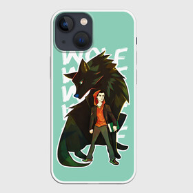 Чехол для iPhone 13 mini с принтом Wolf в Тюмени,  |  | alpha | beta | derek | derek hale | omega | scott | scott mccall | serial | stiles | stiles stilinski | teen wolf | wolf | бета | волк | волки | волчонок | дерек | дерек хейл | оборотень | оборотни | ольфа | омега | сериал | скотт | скотт макколл | стайлз