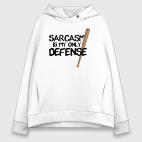 Женское худи Oversize хлопок с принтом Sarcasm is my only defense в Тюмени, френч-терри — 70% хлопок, 30% полиэстер. Мягкий теплый начес внутри —100% хлопок | боковые карманы, эластичные манжеты и нижняя кромка, капюшон на магнитной кнопке | Тематика изображения на принте: alpha | beta | derek | derek hale | omega | scott | scott mccall | serial | stiles | stiles stilinski | teen wolf | wolf | бета | волк | волки | волчонок | дерек | дерек хейл | оборотень | оборотни | ольфа | омега | сериал | скотт | скотт макколл | стайлз