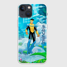 Чехол для iPhone 13 mini с принтом Неуязвимый (Invincible) в Тюмени,  |  | damien darkblood | invincible | superman | марк грэйсон | мультсериал | неуязвимый | супергерой