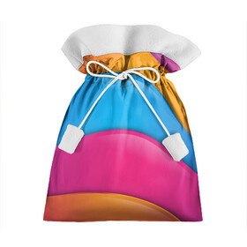 Подарочный 3D мешок с принтом Candy rainbow в Тюмени, 100% полиэстер | Размер: 29*39 см | 3d | 3д | sport | абстракция | линии | паттерн | соты | спортивный стиль | текстуры