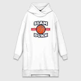 Платье-худи хлопок с принтом Slam Dunk в Тюмени,  |  | art | ball | basketball | slam dunk | sport | stars | арт | баскетбол | звезды | мяч | слэм данк | спорт