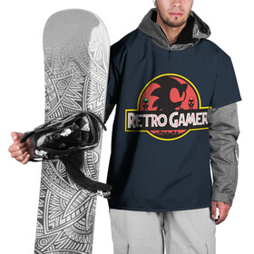 Накидка на куртку 3D с принтом Retro Gamer в Тюмени, 100% полиэстер |  | mario | sonic | доктор эггман | ёж | ёж шедоу | ехидна наклз | майлз прауэр | марио | соник | тейлз | эми роуз
