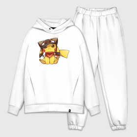 Мужской костюм хлопок OVERSIZE с принтом Пикачу летчик в Тюмени,  |  | anime | picachu | pikachu | аниме | милый | пика | пикачу | покебол | покемон