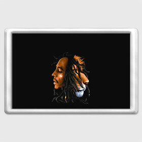 Магнит 45*70 с принтом БОБ МАРЛИ в Тюмени, Пластик | Размер: 78*52 мм; Размер печати: 70*45 | bob | face | jamaica | lion | marley | reggae | боб | дреды | лев | лицо | марли | музыка | портрет | регги | ямайка