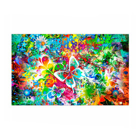 Бумага для упаковки 3D с принтом ЯРКИЕ КРАСКИ в Тюмени, пластик и полированная сталь | круглая форма, металлическое крепление в виде кольца | Тематика изображения на принте: butterfly | color | flower | rainbow | summer | бабочки | брызги | краски | лето | радуга | цвета | цветы