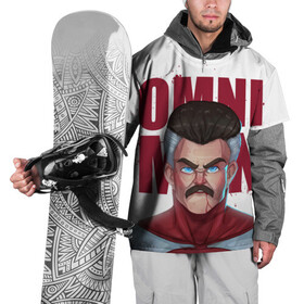 Накидка на куртку 3D с принтом Омни Мен в Тюмени, 100% полиэстер |  | Тематика изображения на принте: allen | invincible | omni man | omniman | superhero | алиен | аллен | инвинсибл | неуязвимый | омнимэн | супергерои