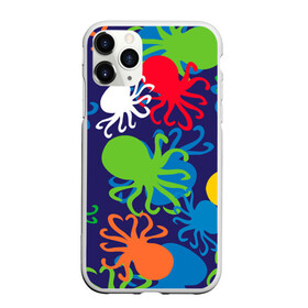 Чехол для iPhone 11 Pro Max матовый с принтом Осьминоги в Тюмени, Силикон |  | cute | octopus | милый | морское | осьминог | осьминожка | паттерн | тентакли | щупальца