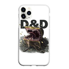 Чехол для iPhone 11 Pro матовый с принтом D&D | Мимик-сундук | ДнД в Тюмени, Силикон |  | Тематика изображения на принте: dd | dungeons and dragons | днд | мимик | подземелья и драконы | сундук