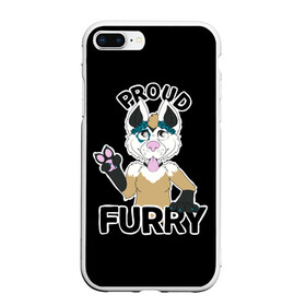 Чехол для iPhone 7Plus/8 Plus матовый с принтом Furry wolf в Тюмени, Силикон | Область печати: задняя сторона чехла, без боковых панелей | furry | антропоморфное животное | волк | животные | зверь | фурри | человек