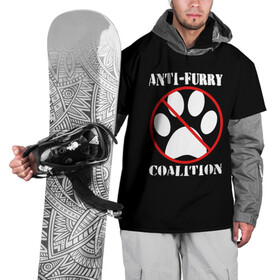 Накидка на куртку 3D с принтом Anti-Furry coalition в Тюмени, 100% полиэстер |  | Тематика изображения на принте: anti furry | coalition | furry | антифурри | антропоморфные животные | запрет | зверь | знак | коалиция | фурри | человек животные