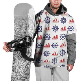 Накидка на куртку 3D с принтом Корабли и штурвалы в Тюмени, 100% полиэстер |  | Тематика изображения на принте: ships | корабли | кораблики | море | морские | морское | руль | штурвал | штурвалы
