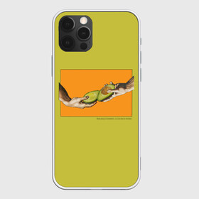 Чехол для iPhone 12 Pro Max с принтом Сотворение Авокадо 3D в Тюмени, Силикон |  | авокадо | живопись | искусство | культура | микеланджело | микеланджело авокадо | микеланджело буонарроти | микеланджело руки | микеланджело сотворение адама | микеланджело фреска