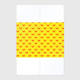 Магнитный плакат 2Х3 с принтом Крабы в Тюмени, Полимерный материал с магнитным слоем | 6 деталей размером 9*9 см | Тематика изображения на принте: crabs | краб | крабики | крабы | морские | на желтом