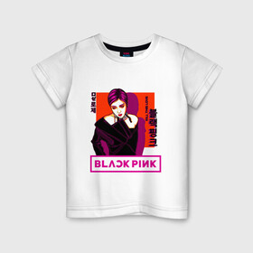 Детская футболка хлопок с принтом Roses в Тюмени, 100% хлопок | круглый вырез горловины, полуприлегающий силуэт, длина до линии бедер | black pink | blackpink | pop | блэк пинк | ким дженни | ким джи су | корейцы | лалиса манобан | музыка | поп | попса | розэ