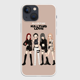 Чехол для iPhone 13 mini с принтом Kill this love в Тюмени,  |  | Тематика изображения на принте: black pink | blackpink | pop | блэк пинк | ким дженни | ким джи су | корейцы | лалиса манобан | музыка | поп | попса | розэ