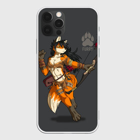 Чехол для iPhone 12 Pro Max с принтом Furry fox в Тюмени, Силикон |  | furry | furry fox | амазонка | антропоморфное животное | воин | женщина | животные | зверь | лиса | лук | фурри | человек