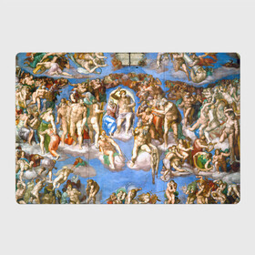 Магнитный плакат 3Х2 с принтом Микеланджело страшный суд в Тюмени, Полимерный материал с магнитным слоем | 6 деталей размером 9*9 см | Тематика изображения на принте: буонарроти | картина | микеланджело | последний | приговор | страшный | суд | фреска