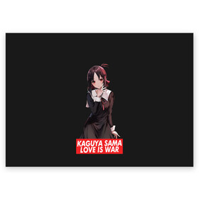 Поздравительная открытка с принтом Kaguya-sama: Love Is War в Тюмени, 100% бумага | плотность бумаги 280 г/м2, матовая, на обратной стороне линовка и место для марки
 | ahegao | anime | chika | fujiwara | girl | girls | is | kaguya | love | sama | senpai | waifu | war | аниме | ахегао | в | вайфу | войне | госпожа | девушка | кагуя | как | любви | манга | на | семпай | сенпай | тян | тяночка | чика