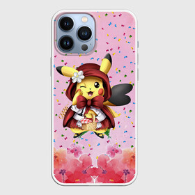 Чехол для iPhone 13 Pro Max с принтом Пикачу красная шапочка в Тюмени,  |  | anime | picachu | pikachu | аниме | милый | пика | пикачу | покебол | покемон