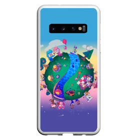 Чехол для Samsung Galaxy S10 с принтом Animal crossing world в Тюмени, Силикон | Область печати: задняя сторона чехла, без боковых панелей | animal crossing | game | games | анимал | играб игры | изабель | кросинг | кроссинг | мистер ресетти | том нук | энимал