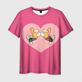 Мужская футболка 3D с принтом Sweet Isabelle в Тюмени, 100% полиэфир | прямой крой, круглый вырез горловины, длина до линии бедер | animal crossing | game | games | анимал | играб игры | изабель | кросинг | кроссинг | мистер ресетти | том нук | энимал