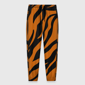 Мужские брюки 3D с принтом Тигровый Камуфляж в Тюмени, 100% полиэстер | манжеты по низу, эластичный пояс регулируется шнурком, по бокам два кармана без застежек, внутренняя часть кармана из мелкой сетки | camo | tiger | камуфляж | полосы | тигр