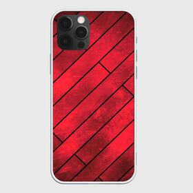 Чехол для iPhone 12 Pro с принтом Red Boards Texture в Тюмени, силикон | область печати: задняя сторона чехла, без боковых панелей | Тематика изображения на принте: attrition | boards | comic | dark | gloss | iron | light | metal | red | slabs | texture | wood | абстракция | глянец | дерево | доски | железо | картина | комикс | красный | линии | металл | паттерн | плиты | полосы | потертость | светлый