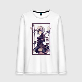 Мужской лонгслив хлопок с принтом replicant nier в Тюмени, 100% хлопок |  | 2b | ahegao | anime | girl | nier automata | replicant | waifu | аниме | ахегао | нир автомата | отаку | охегао | тян | тяночка