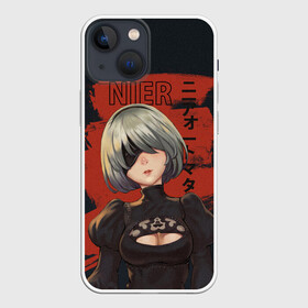 Чехол для iPhone 13 mini с принтом nier в Тюмени,  |  | 2b | ahegao | anime | girl | nier automata | replicant | waifu | аниме | ахегао | нир автомата | отаку | охегао | тян | тяночка