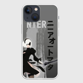 Чехол для iPhone 13 mini с принтом nier в Тюмени,  |  | 2b | ahegao | anime | girl | nier automata | replicant | waifu | аниме | ахегао | нир автомата | отаку | охегао | тян | тяночка