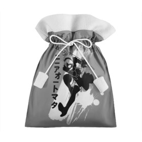 Подарочный 3D мешок с принтом Nier в Тюмени, 100% полиэстер | Размер: 29*39 см | Тематика изображения на принте: 2b | ahegao | anime | girl | nier automata | replicant | waifu | аниме | ахегао | нир автомата | отаку | охегао | тян | тяночка