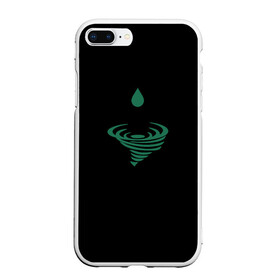 Чехол для iPhone 7Plus/8 Plus матовый с принтом Зеленый ураган в Тюмени, Силикон | Область печати: задняя сторона чехла, без боковых панелей | буря | вихрь | зеленый цвет | погода | природа | стихия природы | ураган | шторм | экология