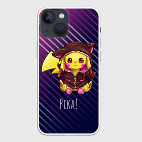 Чехол для iPhone 13 mini с принтом Пикачу в костюме в Тюмени,  |  | anime | picachu | pikachu | аниме | милый | пика | пикачу | покебол | покемон