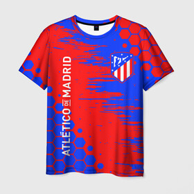 Мужская футболка 3D с принтом ATLETICO DE MADRID АТЛЕТИКО в Тюмени, 100% полиэфир | прямой крой, круглый вырез горловины, длина до линии бедер | atletico madrid | fifa | football | football club. | sport | uefa | английская премьер лига | атлетико мадрид | лига финал | матч | спорт | уефа | финал | фифа | футбол | футбольный клуб