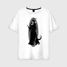 Женская футболка хлопок Oversize с принтом Furry Fox Girl в Тюмени, 100% хлопок | свободный крой, круглый ворот, спущенный рукав, длина до линии бедер
 | animal | anthro | covered in fur | furry | fursuit | лиса | лисица | покрытый мехом | фурри