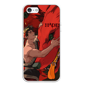 Чехол для iPhone 5/5S матовый с принтом Hades Zagreus в Тюмени, Силикон | Область печати: задняя сторона чехла, без боковых панелей | hades | roguelike | zagreus | бесконечные круги ада | бог | волк | загрей | компьютерная игра | красный | мифология | сын аида | трехглавый