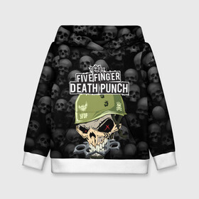 Детская толстовка 3D с принтом Five Finger Death Punch 5FDP (Z) в Тюмени, 100% полиэстер | двухслойный капюшон со шнурком для регулировки, мягкие манжеты на рукавах и по низу толстовки, спереди карман-кенгуру с мягким внутренним слоем | 5fdp | 5фдп | ffdp | five finger death punch | ivan moody | living the dream | zoltan bathory | альтернатива | грув метал | золтан батори | музыка | ню метал | рок | хард рок