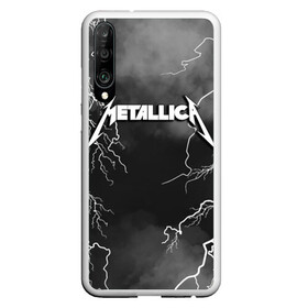 Чехол для Honor P30 с принтом METALLICA РАЗРЯД МОЛНИИ в Тюмени, Силикон | Область печати: задняя сторона чехла, без боковых панелей | Тематика изображения на принте: metalica | metallica | группа | джеймс хэтфилд | кирк хэмметт | ларс ульрих | метал | металика | металлика | миталика | молния | музыка | разряд молнии | роберт трухильо | рок | трэш | трэшметал | хард | хеви