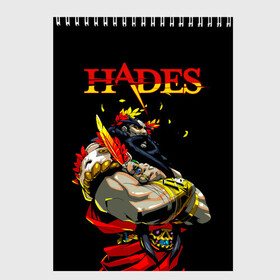 Скетчбук с принтом Hades в Тюмени, 100% бумага
 | 48 листов, плотность листов — 100 г/м2, плотность картонной обложки — 250 г/м2. Листы скреплены сверху удобной пружинной спиралью | hades | roguelike | аид | бесконечные круги ада | бог подземного мира | компьютерная игра | мифология