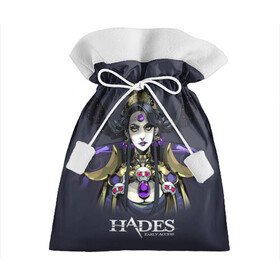 Подарочный 3D мешок с принтом Hades Nyx в Тюмени, 100% полиэстер | Размер: 29*39 см | Тематика изображения на принте: nyx | roguelike | бесконечные круги ада | богиня ночи | звезды | компьютерная игра | космос | мифология | никс | ночь