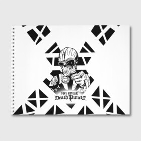Альбом для рисования с принтом Five Finger Death Punch в Тюмени, 100% бумага
 | матовая бумага, плотность 200 мг. | 5fdp | cмертельный удар пятью пальцами | f8 рок | ffdp | five finger death punch | metal | rock | золтан батори | метал | музыка | рок группы | рокерские
