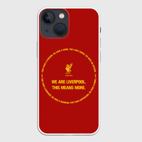 Чехол для iPhone 13 mini с принтом LIVERPOOL в Тюмени,  |  | anfield | british | champion | england | football | home | liverpool | logo | sport | team | англия | ливерпуль | футбол | энфилд
