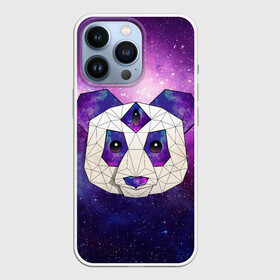 Чехол для iPhone 13 Pro с принтом КОСМО ПАНДА в Тюмени,  |  | animal | bear | cosmo | geometry | night | panda | sky | stars | universe | геометрия | голова | животные | звезды | космос | медведь | мило | неон | ночь | панда