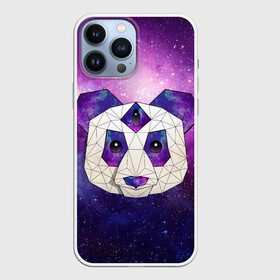 Чехол для iPhone 13 Pro Max с принтом КОСМО ПАНДА в Тюмени,  |  | animal | bear | cosmo | geometry | night | panda | sky | stars | universe | геометрия | голова | животные | звезды | космос | медведь | мило | неон | ночь | панда