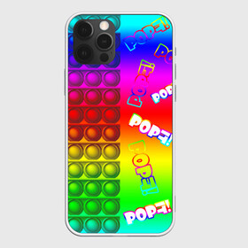 Чехол для iPhone 12 Pro Max с принтом POP it! в Тюмени, Силикон |  | Тематика изображения на принте: pop it | rainbow | simple dimple | toy | игрушка | поп ит | радуга | симпл димпл