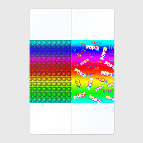 Магнитный плакат 2Х3 с принтом POP it! в Тюмени, Полимерный материал с магнитным слоем | 6 деталей размером 9*9 см | Тематика изображения на принте: pop it | rainbow | simple dimple | toy | игрушка | поп ит | радуга | симпл димпл