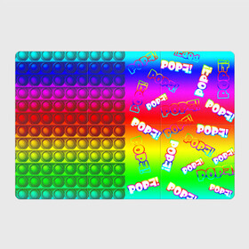 Магнитный плакат 3Х2 с принтом POP it! в Тюмени, Полимерный материал с магнитным слоем | 6 деталей размером 9*9 см | Тематика изображения на принте: pop it | rainbow | simple dimple | toy | игрушка | поп ит | радуга | симпл димпл