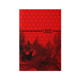 Обложка для паспорта матовая кожа с принтом Audi - Racing (Line) в Тюмени, натуральная матовая кожа | размер 19,3 х 13,7 см; прозрачные пластиковые крепления | audi | auto | logo | moto | pro | quattro | racing | sport | symbol | авто | автомобильные | ауди | кватро | лента | лого | логотип | логотипы | марка | мото | полоса | символ | спорт | шильдик