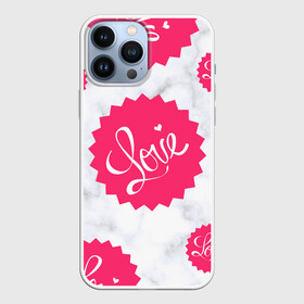 Чехол для iPhone 13 Pro Max с принтом Feel Love в Тюмени,  |  | color | feellove | love | pink | любовь | многогранники